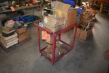 CONTENTS ON CART: ASSORTED HARDWARE & THREADED ROD PIECES