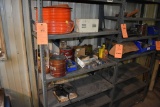 (3) SHELVES OF MISC. (POLY HOSE, POWER UNIT, NUTS,