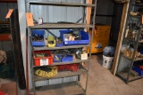 (3) SHELVING CONTENTS (MILLER WIRE BINS, VALVES,