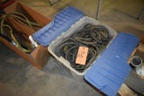 BIN OF ASSORTED ELECTRICAL CORDS