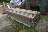 PALLET OF LANDSCAPE TIMBERS, APPROX. 60, 8'L