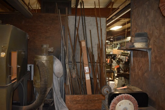 FIVE POSITION BIN WITH LARGE ASSORTMENT OF TUBE STOCK