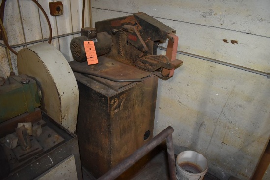 WILTON PEDESTAL TYPE 2" BELT GRINDER, 1 H.P.,