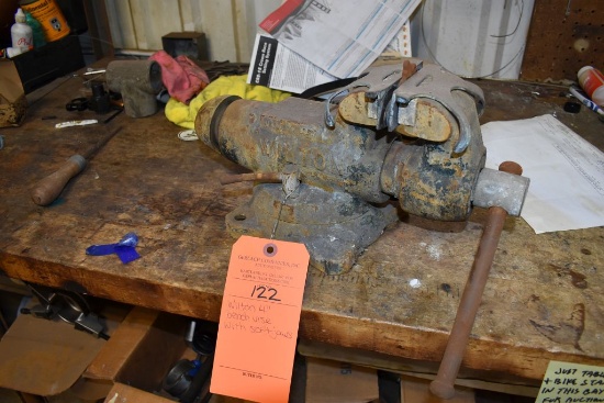 WILTON 4" BENCH VISE WITH SOFT JAWS