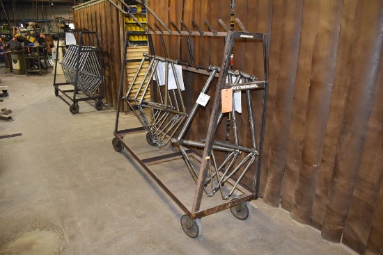 FRAME RACK ON CASTERS - 10 POSITION