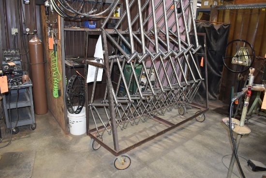 FRAME RACK ON CASTERS - 10 POSITION