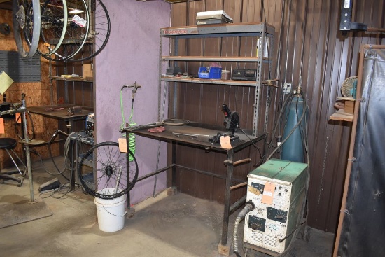 METAL WELDING TABLE 48"W X 3'D