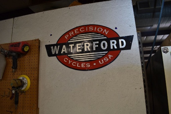 METAL PRECISON WATERFORD CYCLES USA SIGN