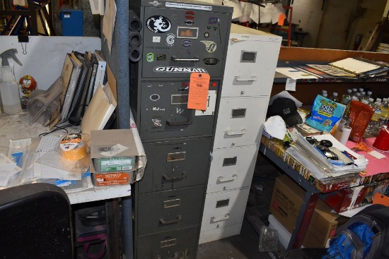 (2) FILE CABINETS: (1) FOUR DRAWER AND