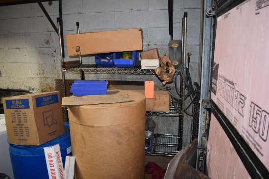 FREEZER STYLE SHELVING UNIT ON CASTERS