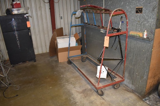 FRAME DRYING RACK ON CASTERS - NO CONTENTS