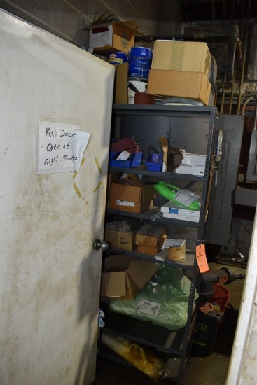 METAL SHELVING UNIT, 7 SHELVES
