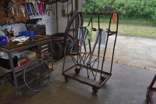 5 BIKE FRAME/FORK ROLLING CART