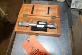 MITUTOYO DIGITAL INSIDE MICROMETER WITH WOOD CASE