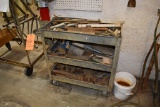3-SHELF METAL UTILITY CART WITH CONTENTS, 5