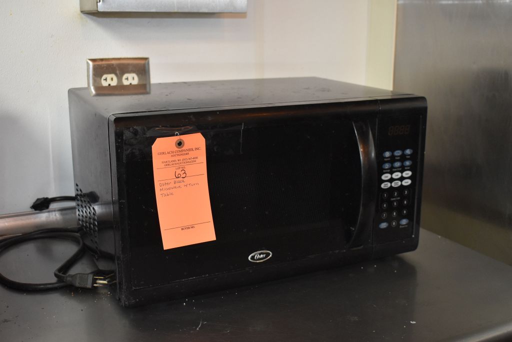 OSTER BLACK MICROWAVE W/TURN TABLE Proxibid