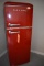 RED GALANZ REFRIGERATOR/FREEZER, 7.6 CU. FT.,
