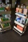 (2) THREE TIERED CARTS WITH MISC. CLEANING SUPPLIES,