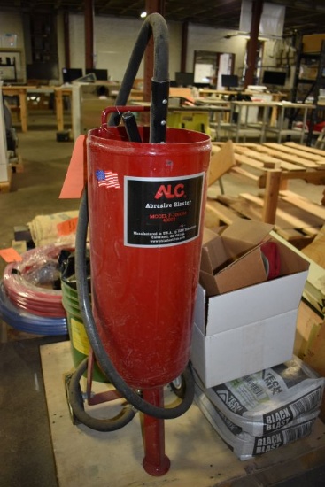 ALC SAND BLASTER MODEL F-100DM, 100 LB. WITH SUPPLIES