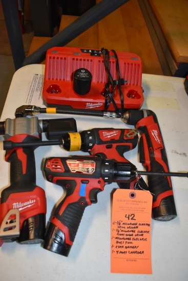 (2) 3/8" MILWAUKEE ELECTRIC DRILL/DRIVERS,