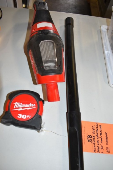 MILWAUKEE ELECTRIC SHOP VAC WITH EXTENSION AND