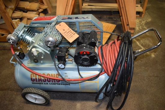 CIASONS 2 H.P. AIR COMPRESSOR, 115 PSI, 9.6 CFM,