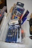 BIN OF ASSORTED DRILL BITS, BITS AND MISC. FITTING BITS