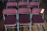 (6) BELICK PADDED FOLDING CHAIRS