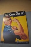 ROSIE THE RIVETER RETRO POSTER, FOAM BACKING, 46