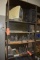 METAL SHELVING UNIT WITH SIX SHELVES,