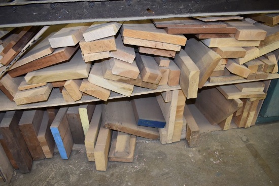 WOOD STOCK CUT-OFFS, 37" HIGH STACK, - PRIMARILY POPLAR