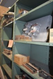 (2) OPEN SHELVING UNITS, GREEN, SIX SHELVES,