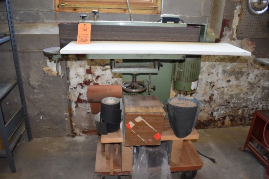 6" HORIZONTAL BELT SANDER, 1 1/2 H.P. OUTPUT,