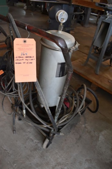 LEYBOLD-HERAEUS VACUUM ON CART, MODEL OF-5000