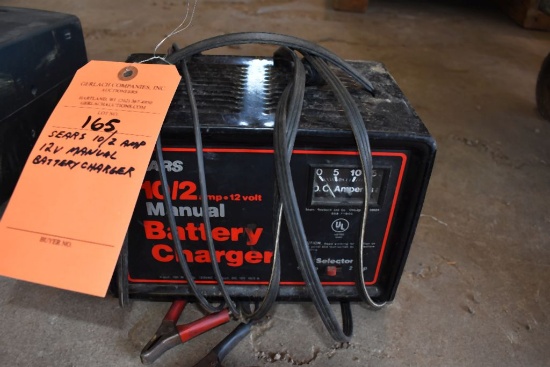 SEARS 10/2 AMP 12 V MANUAL BATTERY CHARGER