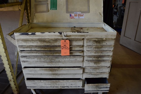 HEAVY DUTY SIXTEEN DRAWER TOOL CHEST WITH 8" CASTERS