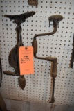 (2) VINTAGE HAND CRANK DRILLS
