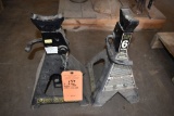 (2) SIX TON BLACK JACK JACK STANDS