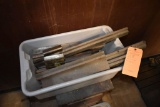 GRAY BIN WITH MISC. PRESS BRAKE DIES