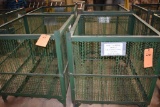 (2) STACKING STEEL SHIPPING BINS, 38