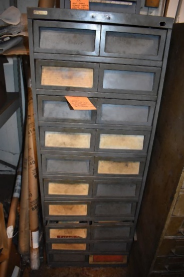 TOOING CABINET WITH TEN DOUBLE WIDE DRAWERS