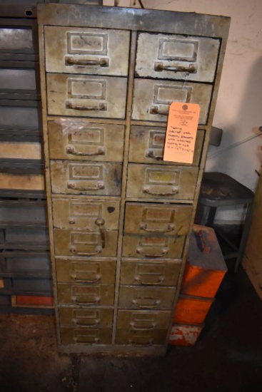 TOOING CABINET WITH TWENTY DRAWERS