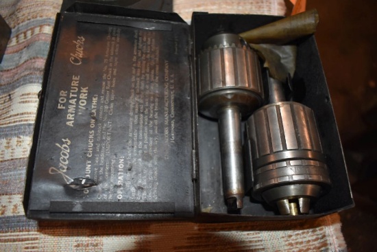 (2) JACOBS CHUCKS IN CASE