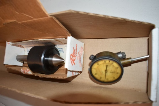 LIVE CENTER AND STARRETT GAUGE