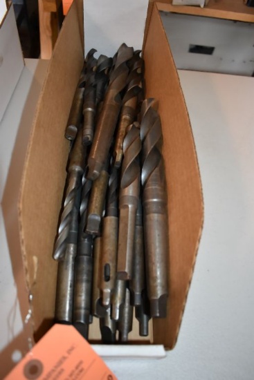 BOX OF TAPER SHANK DRILL BITS