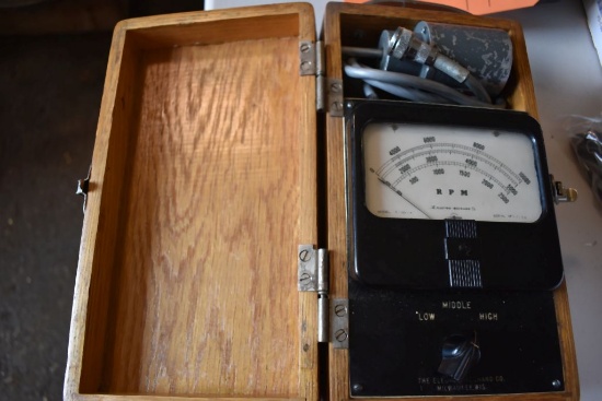 ELECTRO MECHANO CO. ELECTRONIC TACHOMETER IN