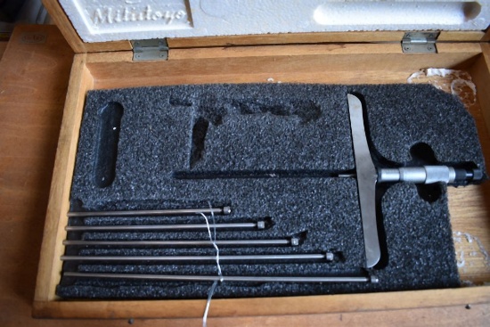 MITUTOYO DEPTH MICROMETER, 0 - 6"