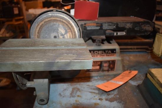 DELTA BENCH TYPE COMBO GRINDER (BELT/DISK)