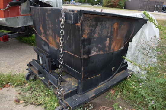 SELF-DUMPING CHIP HOPPER, APPROX. 3/4 YARD CAPACITY