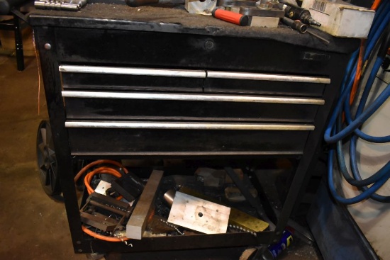 U.S. GENERAL TOOL BOX TYPE SHOP CART WITH FOUR